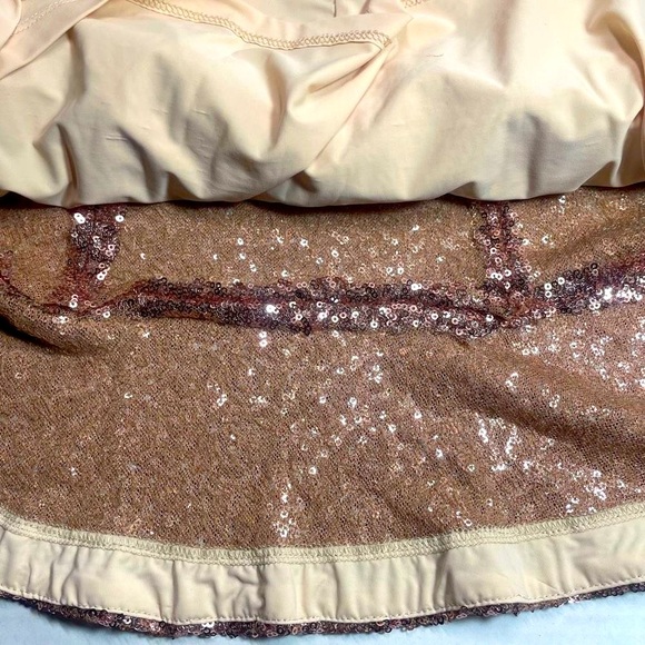 BNWT NASTY GAL ROSE GOLD SEQUIN MINI SKIRT SMALL - Picture 9 of 13